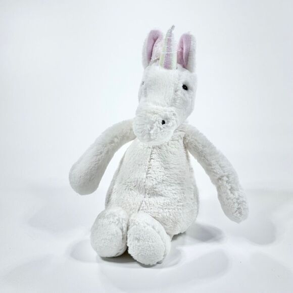 Jellycat white bashful unicorn plush stuffy medium. - Picture 1 of 4
